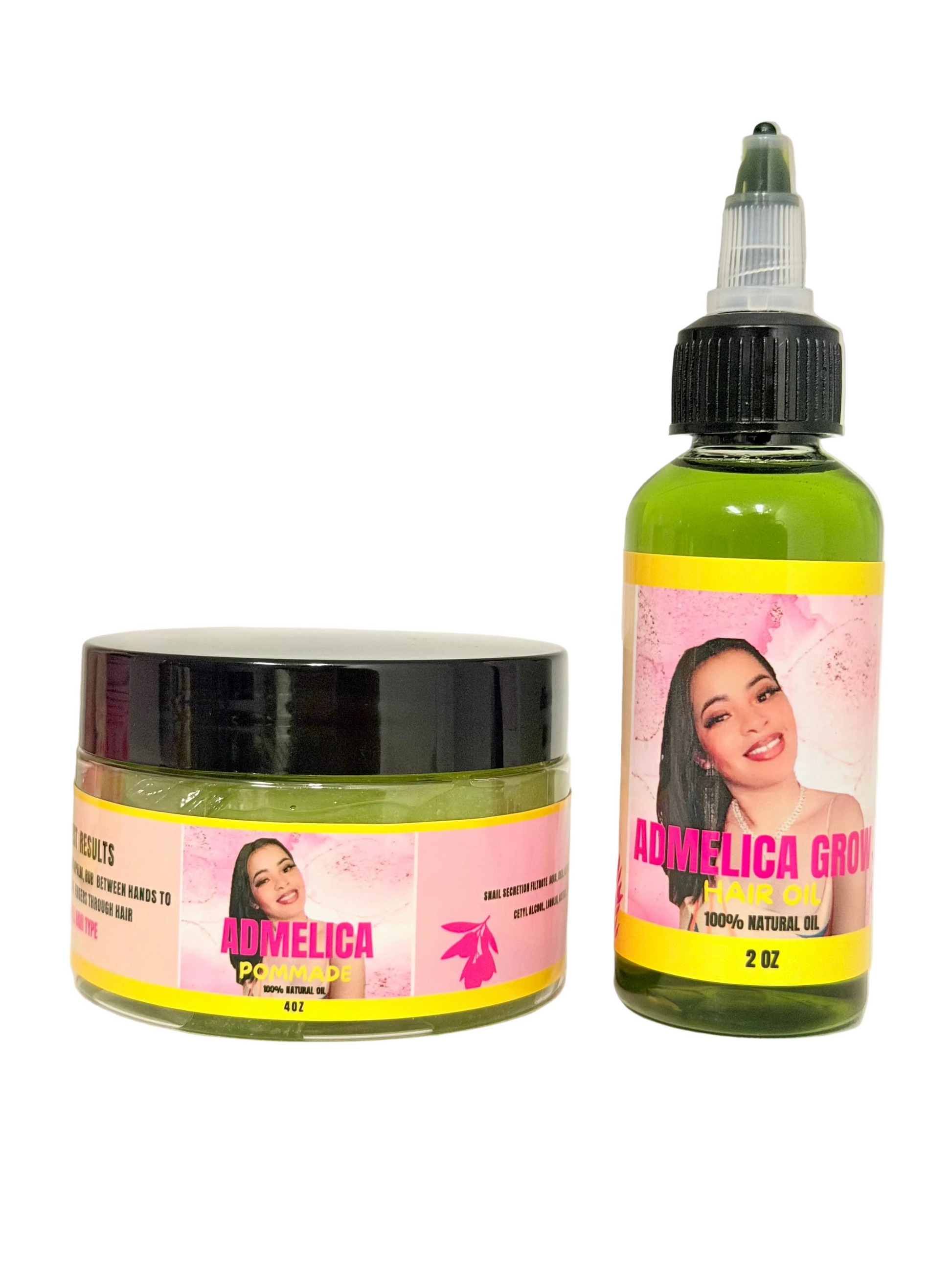 Admelica 2 0Z Oil & 4 0Z Pommad